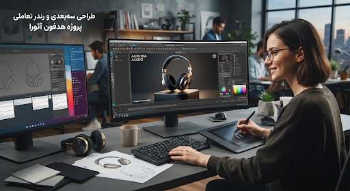 طراحی سه‌بعدی محصولات و رندرهای تعاملی